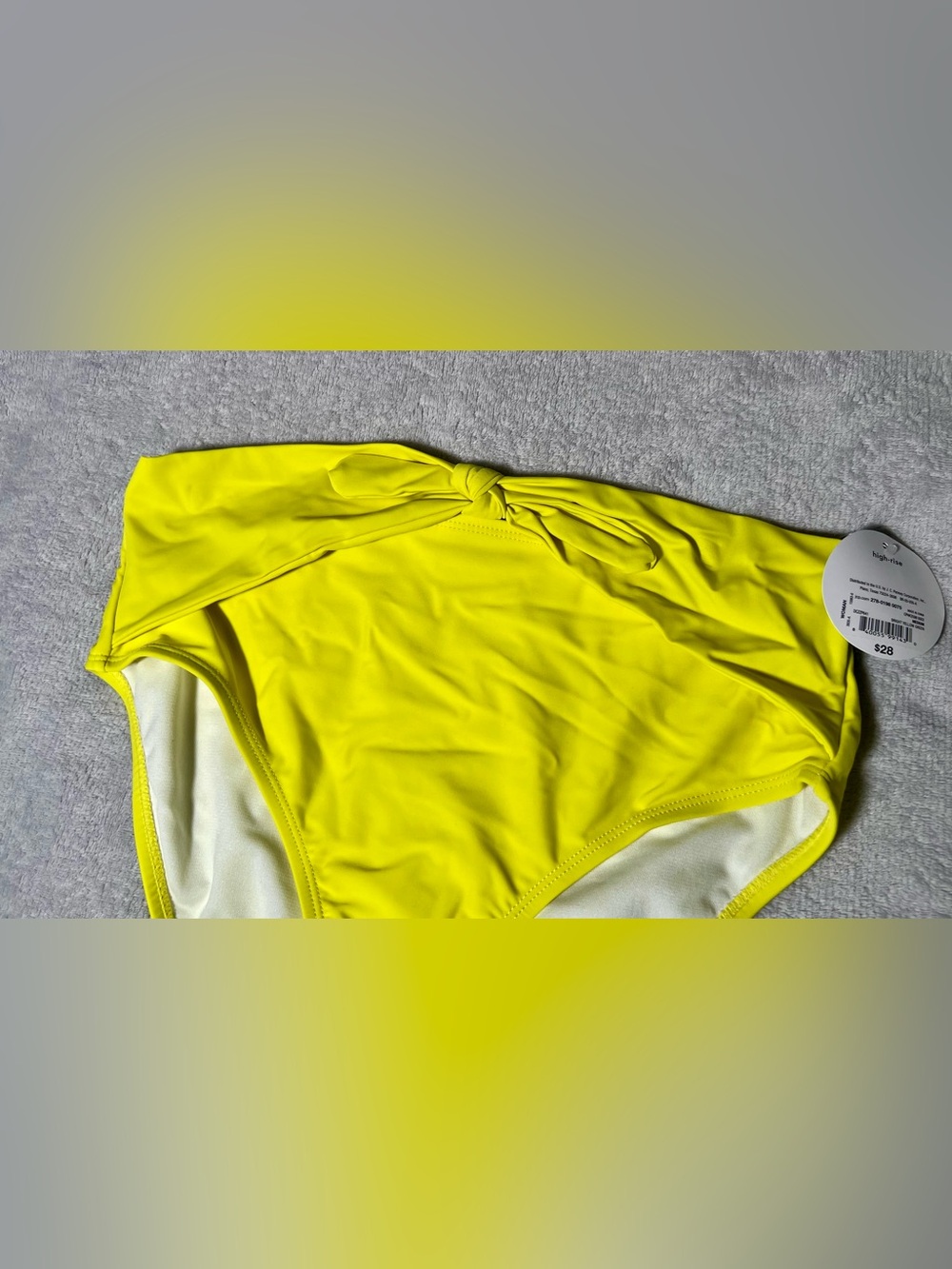 NWT!! Decree High Waist Front Tie Wrap Bikini Bottom 👙 Size M Retail $28 - Picture 3 of 8